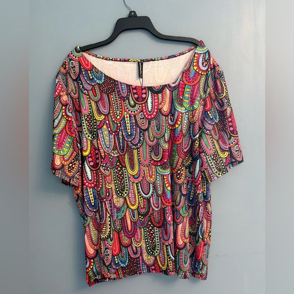 Jusr Fashion Now Tops - LOFT Colorful Patterned Women's Blouse